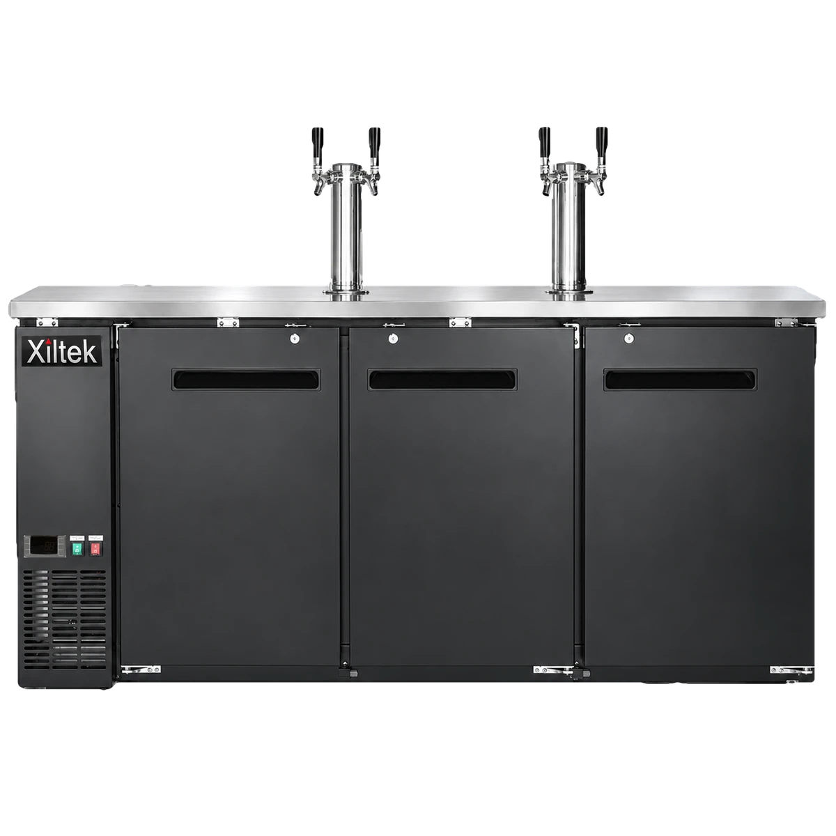 27" Depth 90" Beer Dispenser with (2) Double Tap