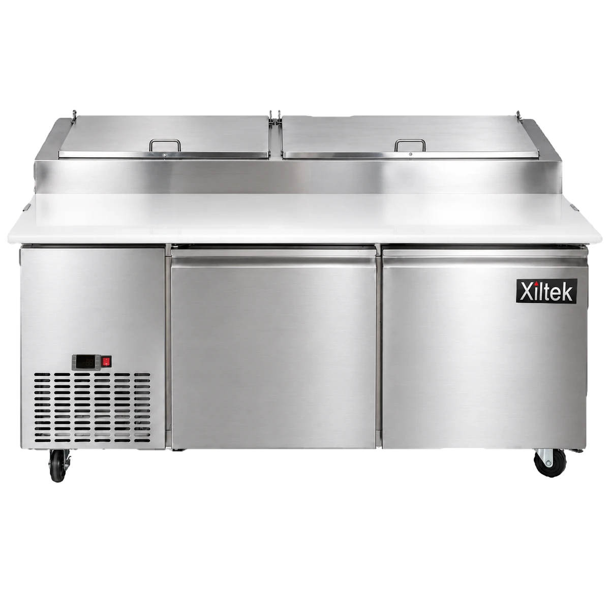 71" Two Door Pizza Prep Refrigerator