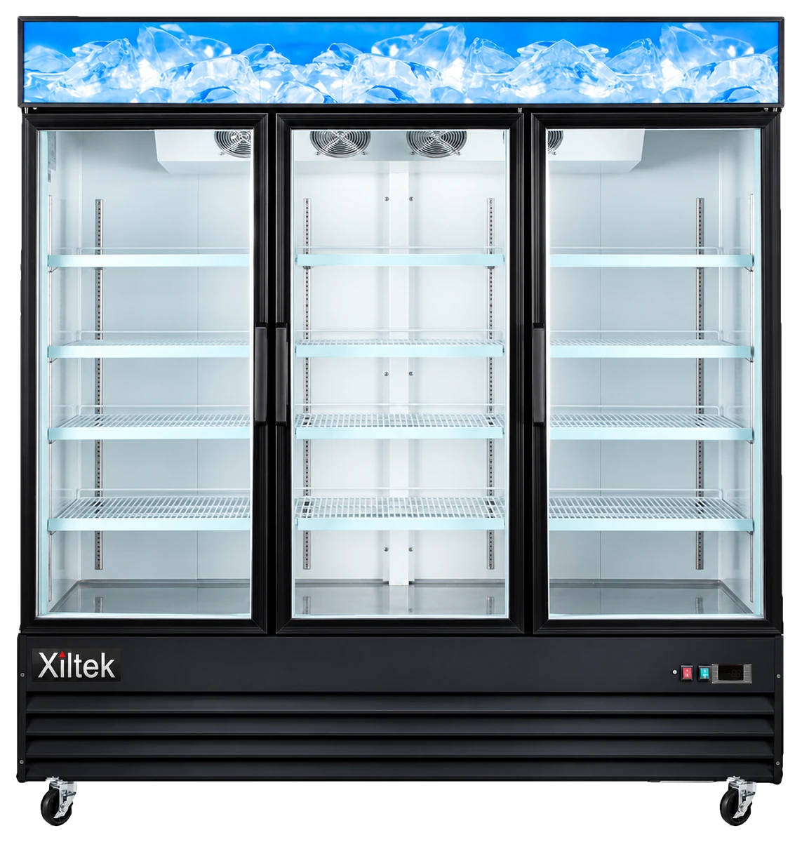 78" Triple Swing Glass Door Merchandiser Refrigerator