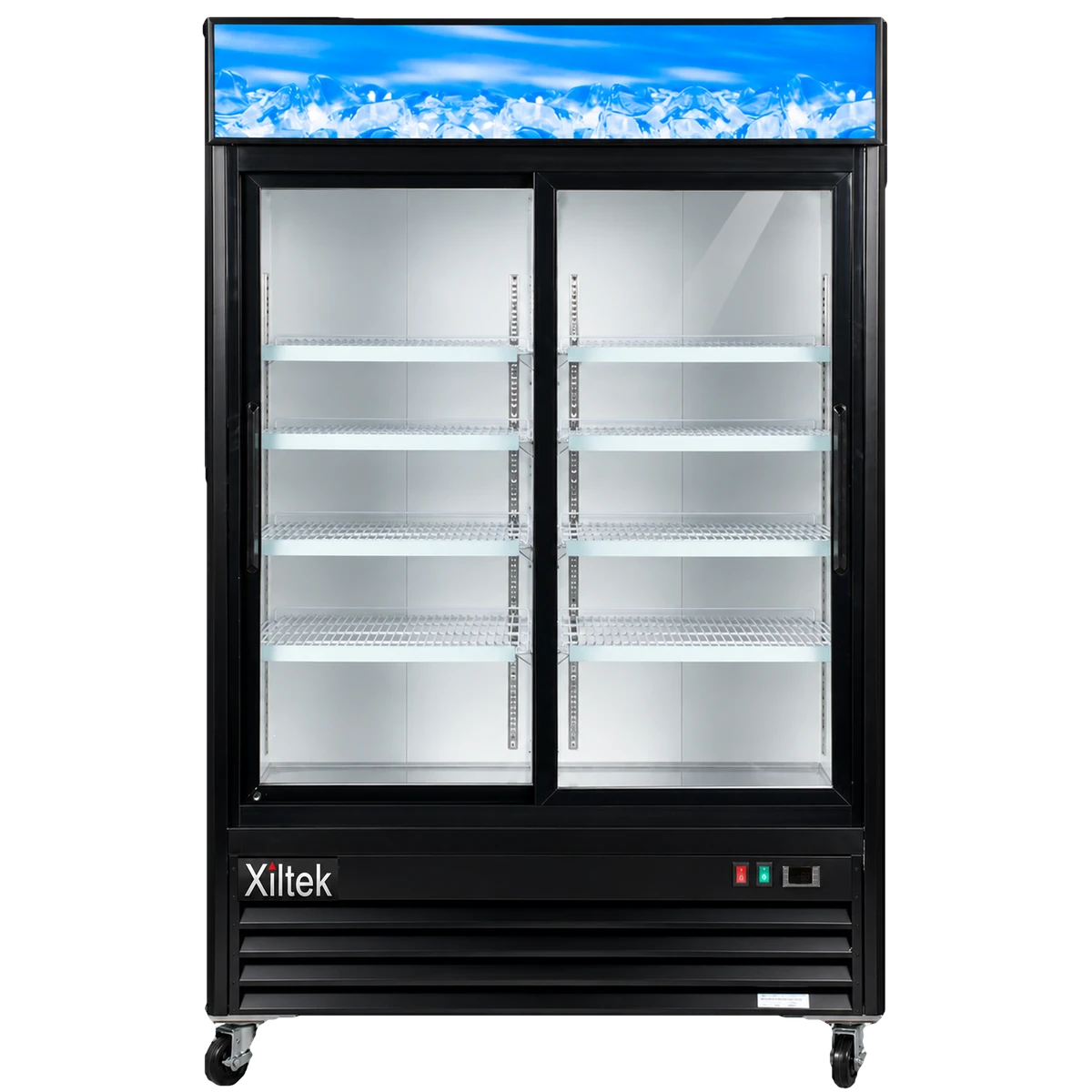 53" Merchandising Sliding Glass Door Refrigerator