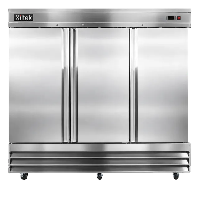 81" Three Door Reach‑In Refrigerator