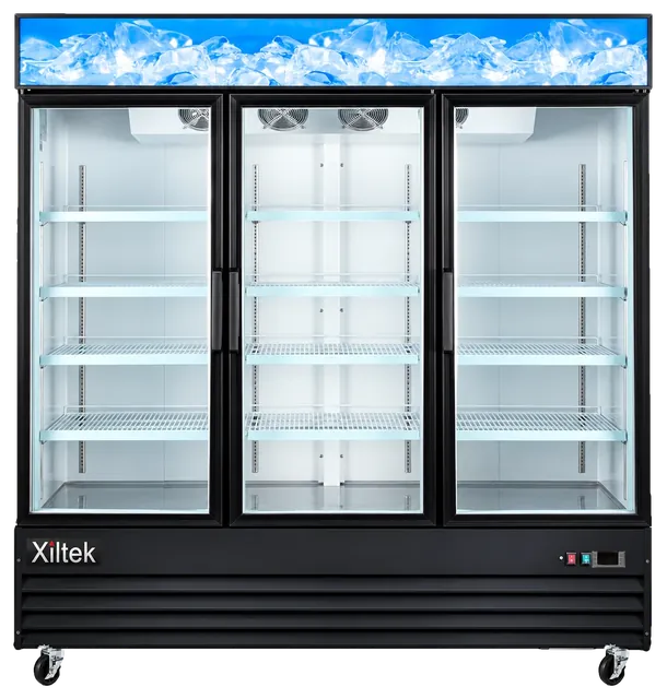 78" Triple Swing Glass Door Merchandiser Refrigerator
