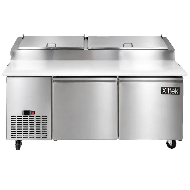 71" Two Door Pizza Prep Refrigerator