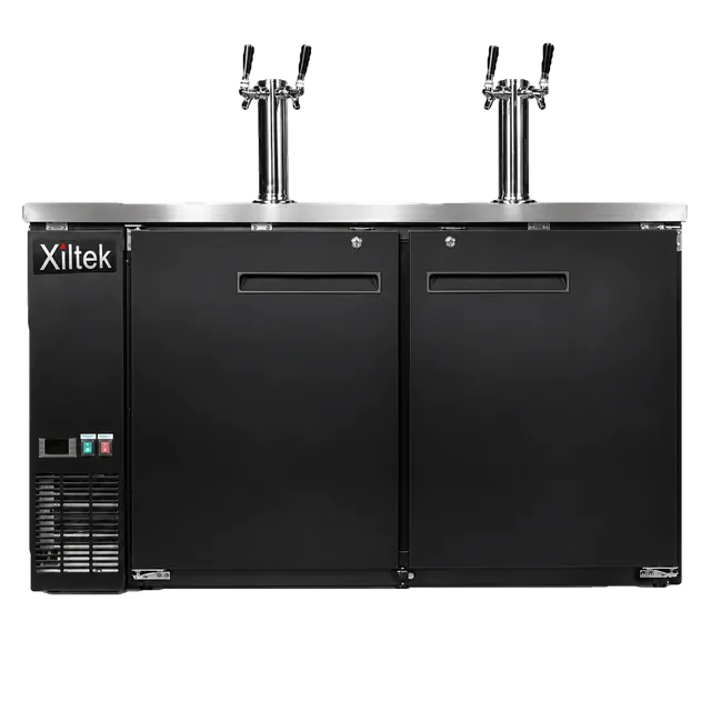 24" Depth 60" Beer Dispenser with (2) Double Tap