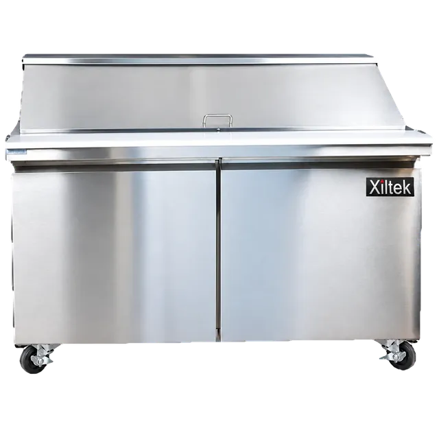 60" Two Door Mega Top Sandwich/Salad Prep Refrigerator
